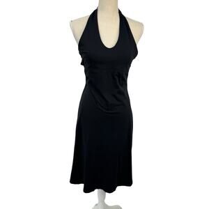 Patagonia Halter Tie Back Casual Dress Travel Athletic Women Size XS Small Black